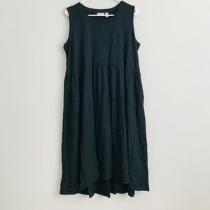 LOGO by Lori Goldstein Petite Rayon 230 Dress - Black (sz PL) a489025